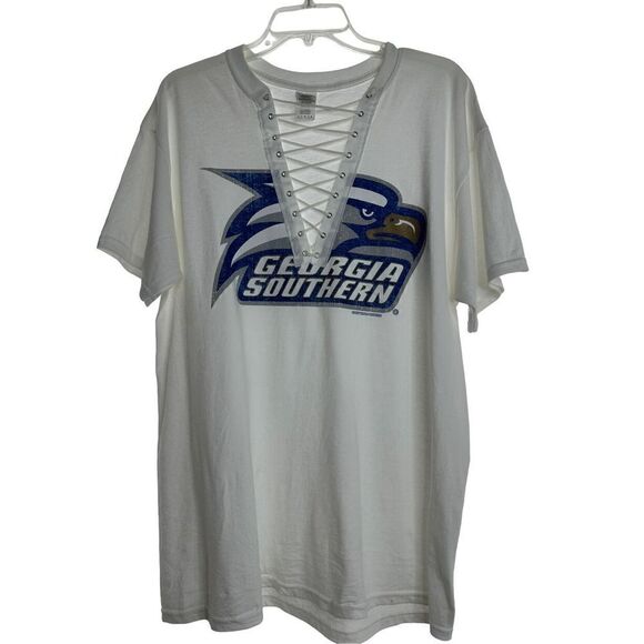 Comfort Color's Yellow & Gildan White Lace-Up Short-Sleeve T-Shirts Bundle Size - Picture 2 of 9